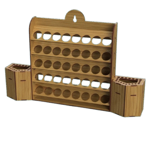 حامل الالوان 2 مع الفرش خاص للتاميا علب الزجاجية